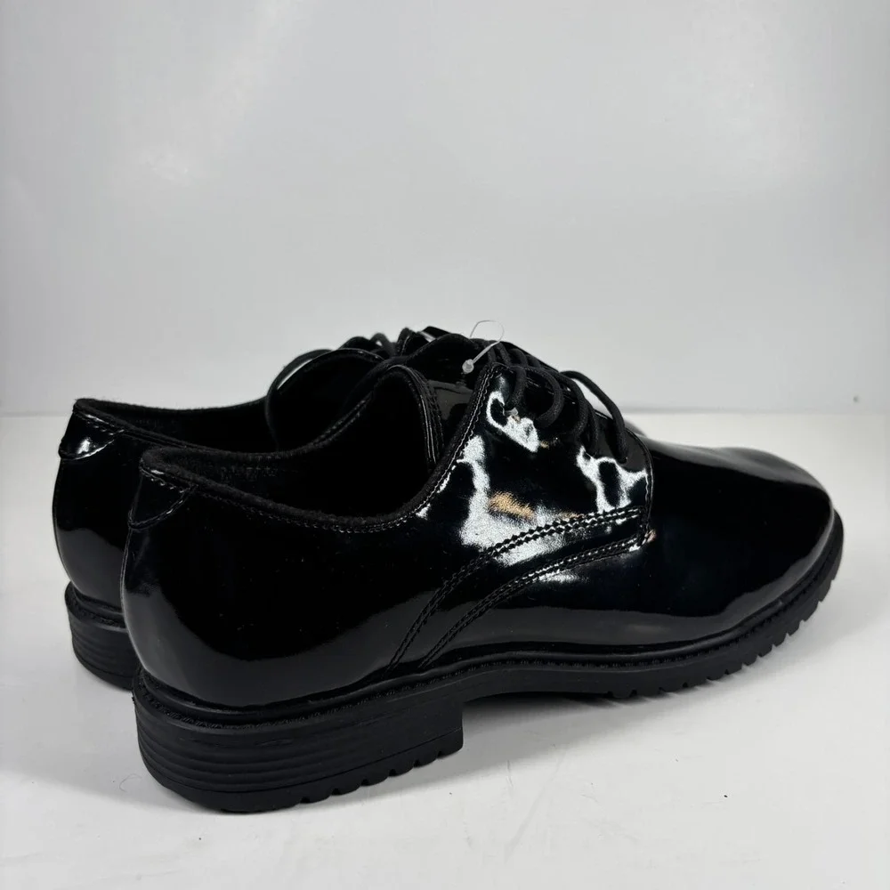 Original S.W.A.T. 118001 Men's US 10 Black High Gloss Dress Oxford Uniform Shoes